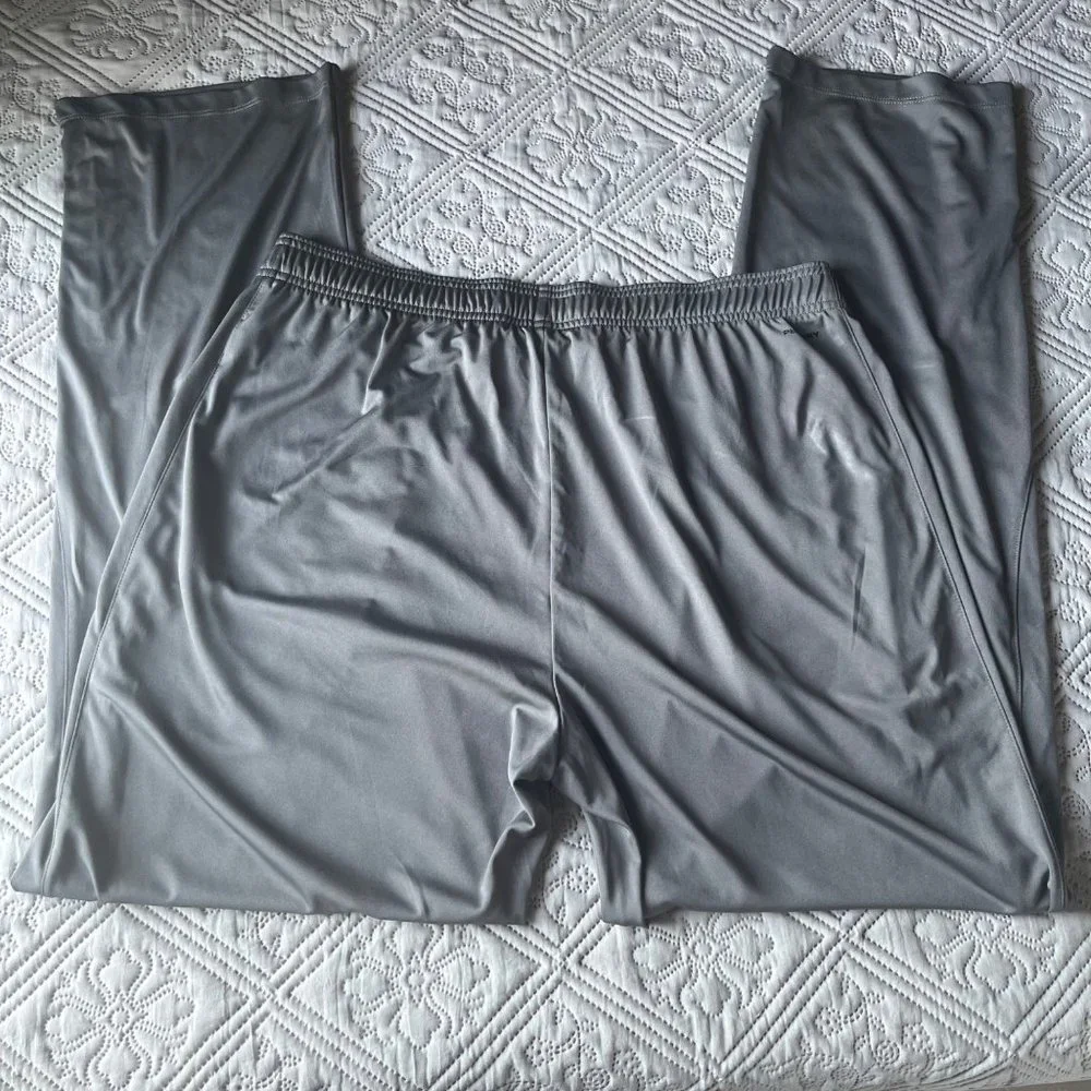 Reebok Mens Gray  Elastic Waist Drawstring Activewear Sport Pants Size‎ XL